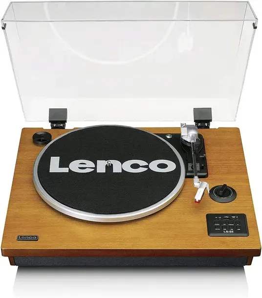 Gramofon Lenco LS-55WA USB AUX Bluetooth GŁOŚNIKI DREWNO