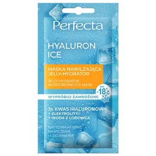 Perfecta Hyaluron Ice Jelly-Hydrator Maska nawilżająca 3x Hyaluron z elektrolitami 8 ml