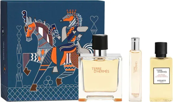 Hermes Terre D'Hermes Parfum 75 + 15 ml + żel pod prysznic 40ml Zestaw