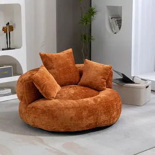 Wygodny i trwały fotel lounge typu lazy sofa, wysoki worek sako z trzema poduszkami dla dorosłych i dzieci, do użytku wewnątrz i na zewnątrz, jednoo..