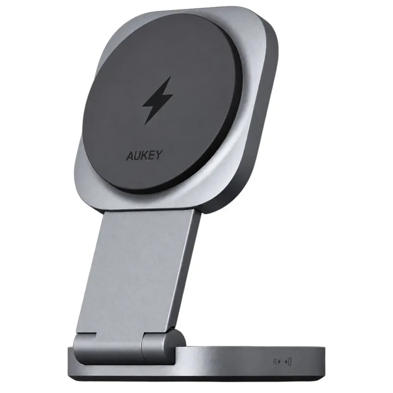 Ładowarka bezprzewodowa AUKEY LC-MC211 Qi2 Szara