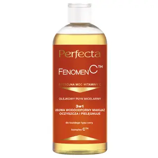 Perfecta Fenomen CTH olejkowy płyn micelarny do demakijażu 3w1 z 3 formami witaminy C i D-pantenolem 400 ml