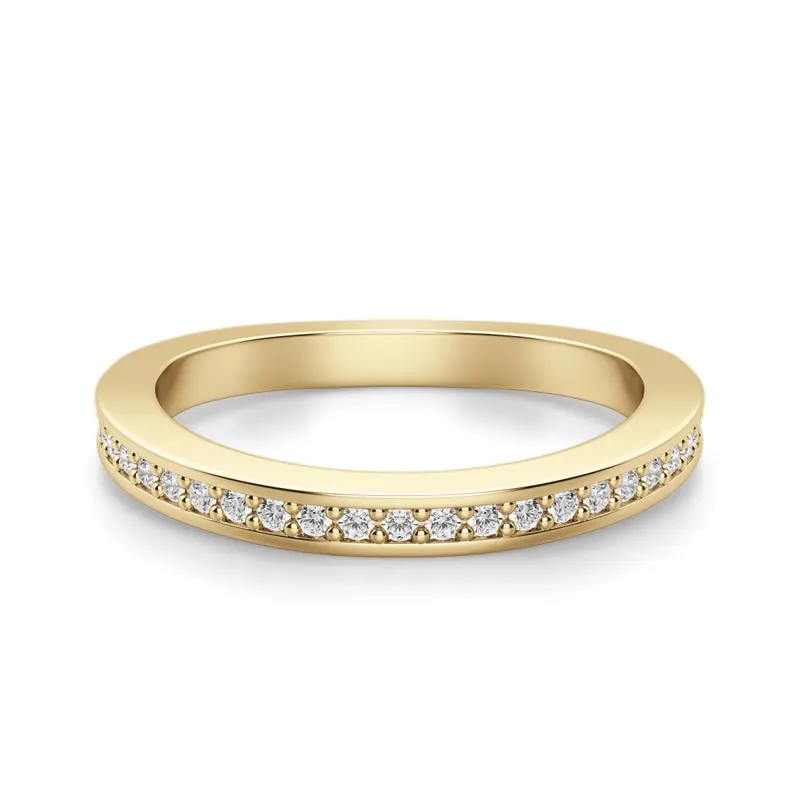 Obrączka Ślubna Abigail Laboratoryjny Diament 585 Żółte Złoto (14K)
