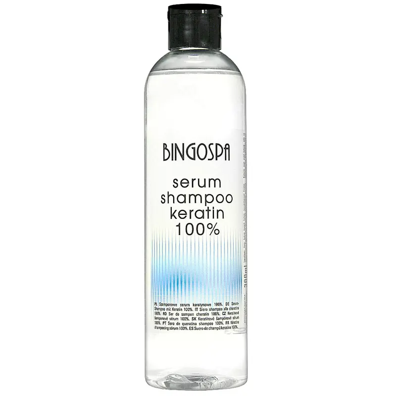 LŚNIĄCE ZDROWE WŁOSY Szamponowe serum keratynowe 100% BINGOSPA