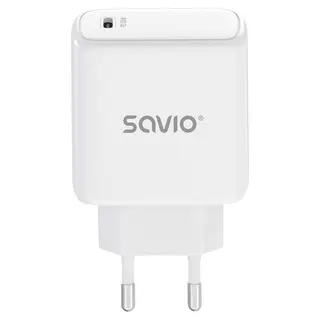 Savio Ładowarka sieciowa 20W Power Delivery 3.0, Biała LA-14