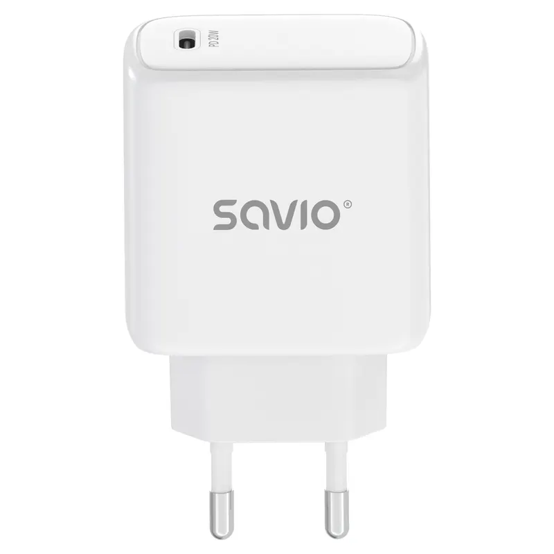 Savio Ładowarka sieciowa 20W Power Delivery 3.0, Biała LA-14