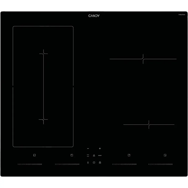 Płyta indukcyjna Candy Cook 800 CIFC6S647MCAR Łączenie pól Booster Timer