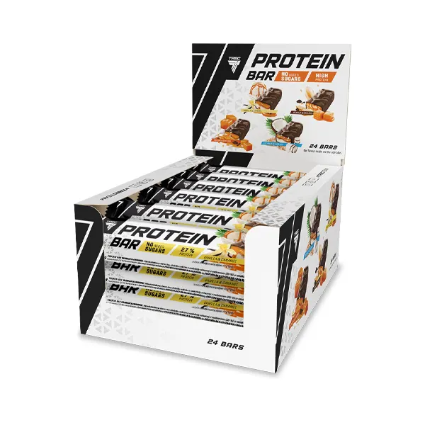 Zestaw 24 batonów białkowych waniliowo-karmelowych PROTEIN BAR VANILLA & CARAMEL