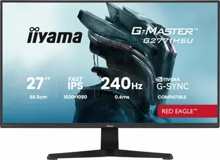 IIYAMA Monitor 27 cali G2771HSU-B1 0.4ms,Fast IPS,1xUSB 3.2, 1xUSB C, 240Hz, DP, 2xHDMI, Adaptive G-SYNC - 1920 x 1080 @48-240Hz DisplayPort On