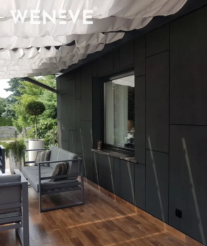 120x80 cm VT - (B15 Grafitowa czerń) - płyta beton architektoniczny