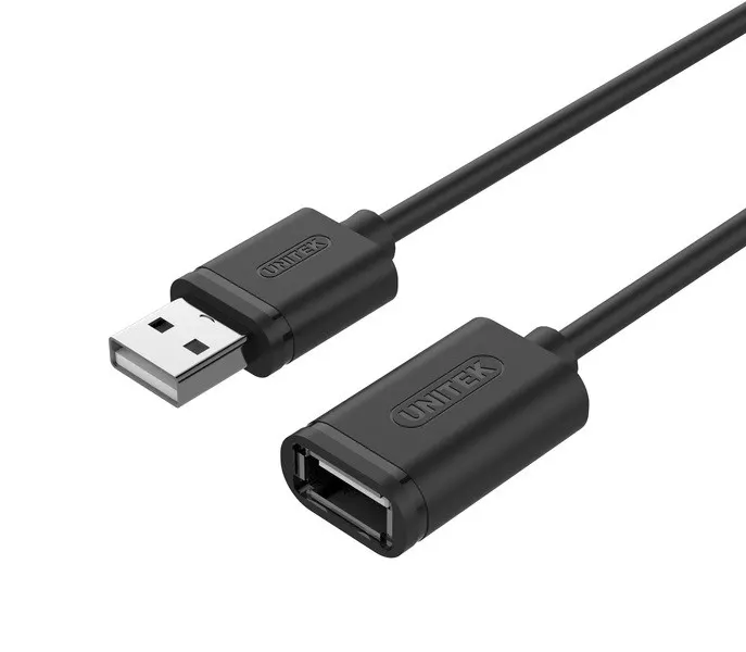 Unitek Kabel przedłużacz USB 2.0 AM-AF, 1m, Y-C428GBK