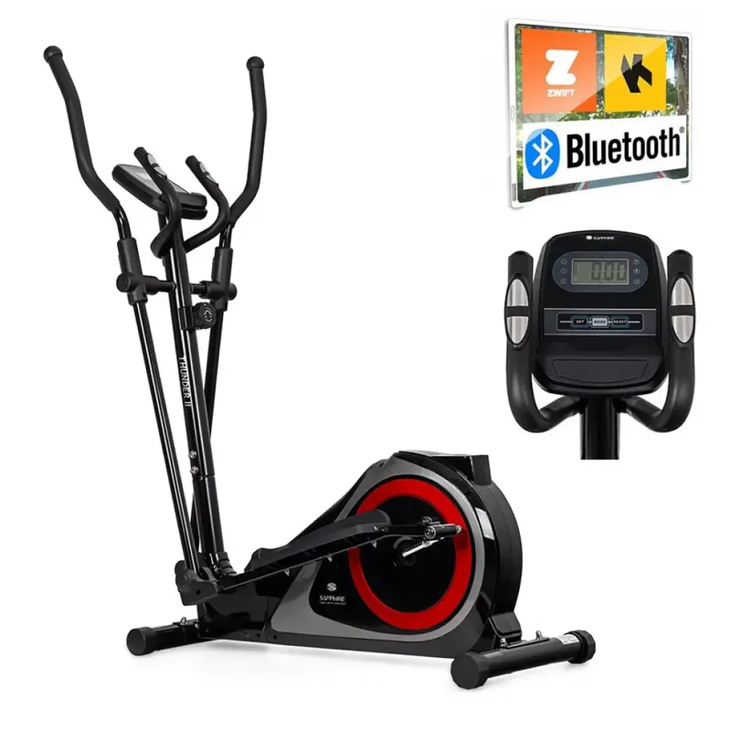 Orbitrek magnetyczny Sapphire SG-511E Thunder II Aplikacje Bluetooth - czerwony