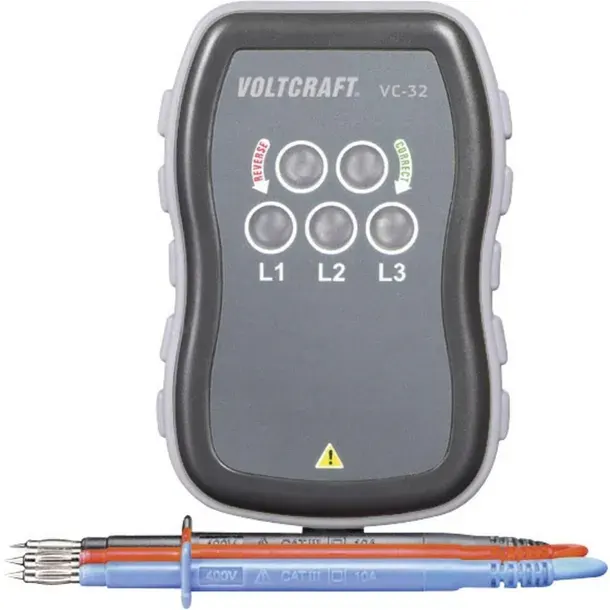 Tester miernik kolejności faz Voltcraft VC-32 CAT III 440V