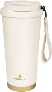 Kubek termiczny 500 ml do kawy biały stal nierdzewna szczelny