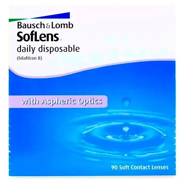 Soczewki jednodniowe SofLens Daily Disposable Bausch + Lomb 90 sztuk -1,75