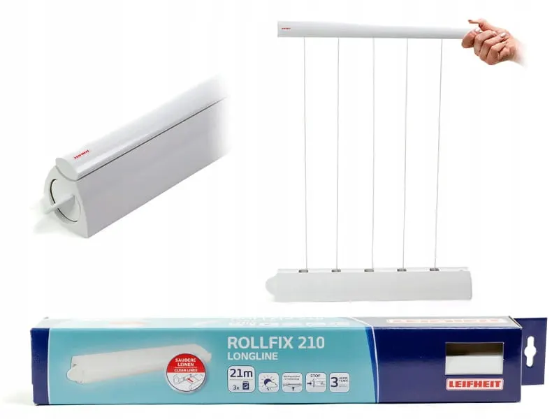 Suszarka ścienna LEIFHEIT 83040 Rollfix 210 Longline