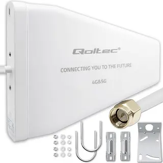 Qoltec Antena 4G 5G LTE | 9dBi | kierunkowa | zewnętrzna | SMA male | wodoodporna | 3m