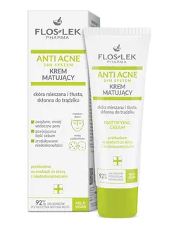 Floslek Pharma Krem Matujący Skóra Mieszana i Tłusta Skłonna do Trądziku 50ml
