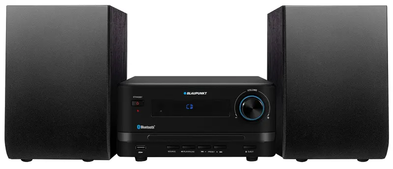 Mikrowieża Blaupunkt MS14BT z Bluetooth i odtwarzaczem CD/USB czarna