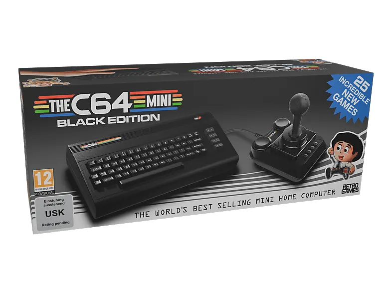 Konsola PLAION The C64 mini - Black Edition Czarny