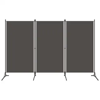 Parawan 3-panelowy, antracytowy, 260 x 180 cm