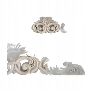 Pionowy ornament dekoracyjny falisty wzór kwiatowy