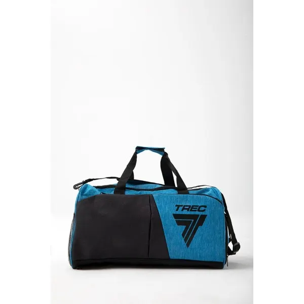 Czarno-niebieska torba sportowa TREC GYM MEDIUM BAG 014 BLACK & BLUE - 40 L
