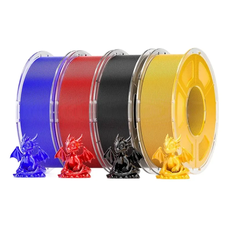 Filament przezroczysty Mecpow High-Speed PETG 4 kg – czarny/czerwony/jednolity niebieski/żółty