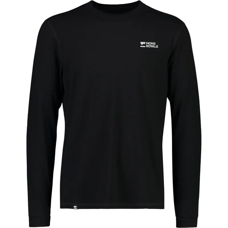 Mons Royale Cascade Merino Base Layer, koszulka termoaktywna, męska, czarna