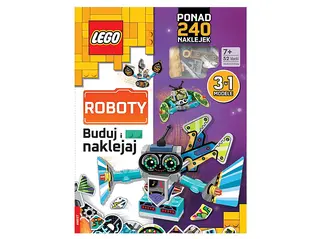Książka LEGO Buduj i naklejaj: Roboty Wielokolorowy