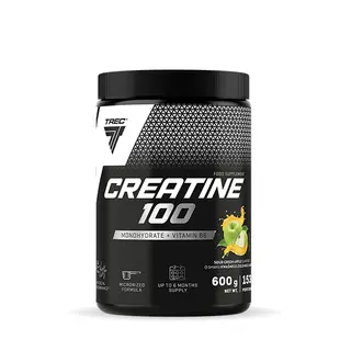 CREATINE 100 - monohydrat kreatyny z witaminą B6 - Kwaśne zielone jabłko - 600 g