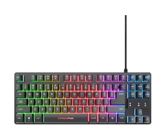 Trust Klawiatura gamingowa podświetlana GTX 833 Thado TKL czarna