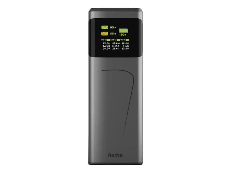 Powerbank HAMA Power Pack 20000 mAh High 65W Szary