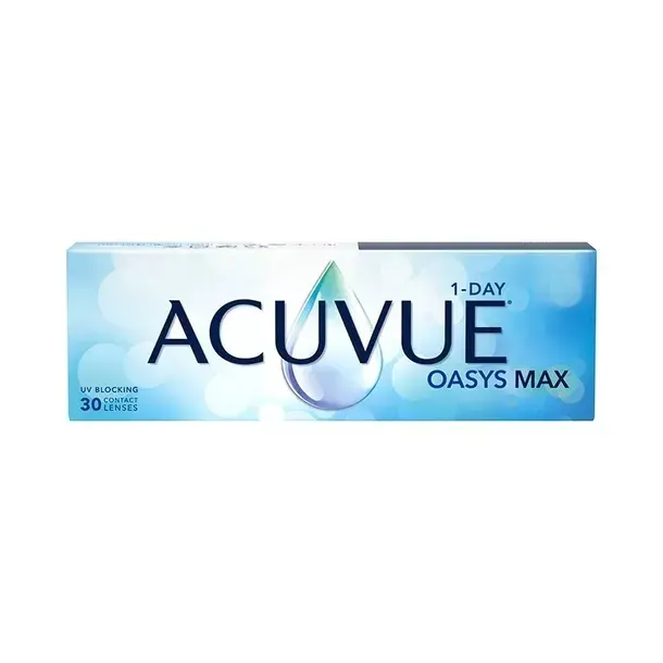 JEDNODNIOWE SOCZEWKI KONTAKTOWE J&J ACUVUE OASYS MAX 1-DAY 30 SZT moc -1,00