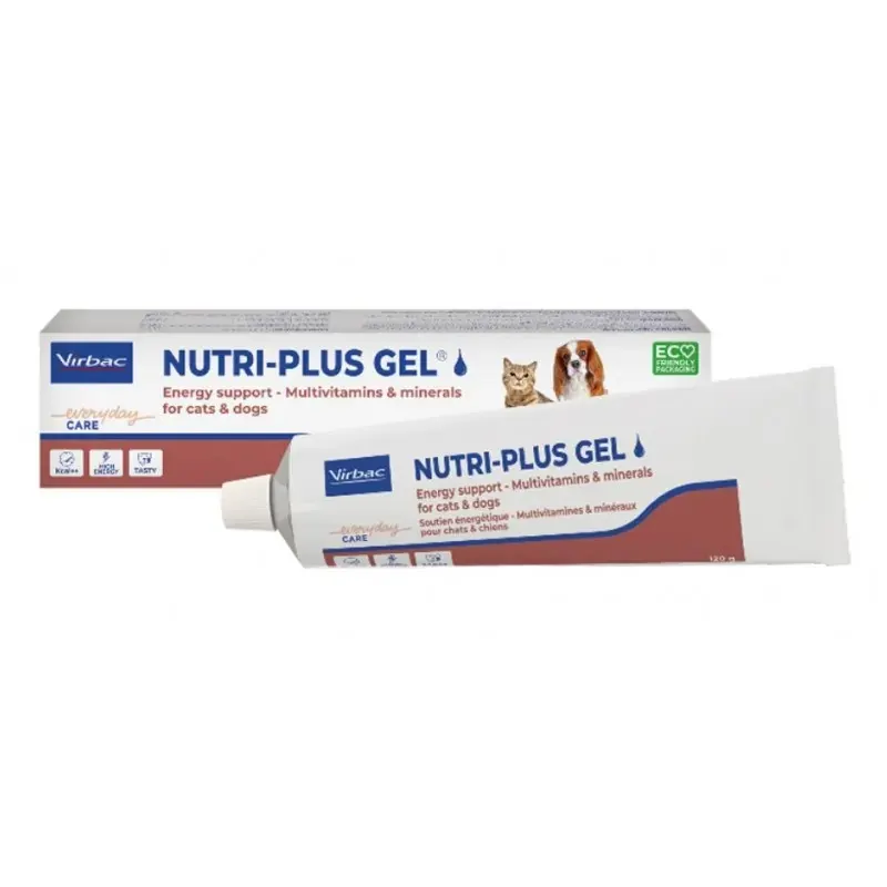 VIRBAC Nutri-Plus Gel - suplement diety dla psa i kota - 120g