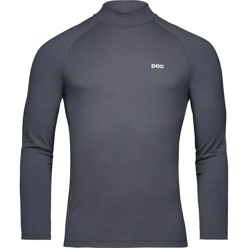 POC Layer Merino Mock Neck Jersey, koszulka termiczna, mężczyzna, ciemnoszary