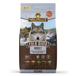 WOLFSBLUT Cold River Pstrąg z batatami - sucha karma dla psa - 12,5kg