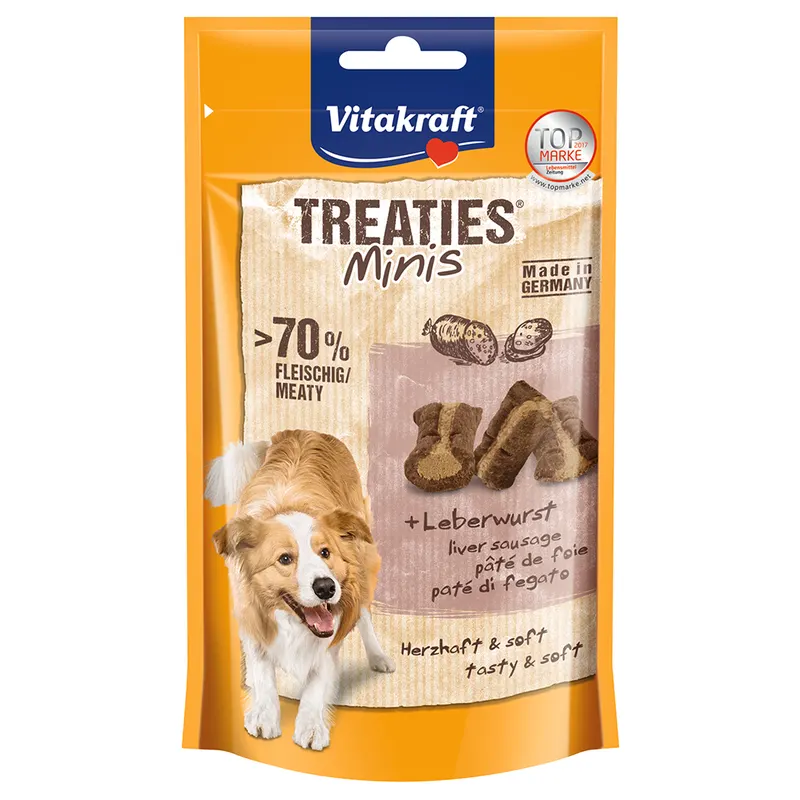 Vitakraft Treaties Bits Mini, wątrobianka - 48 g