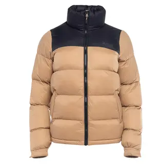 Kurtka pikowana damska zimowa Hi-Tec Lady Fowella - beżowo-czarna, Rozmiar XL