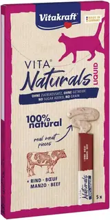 VITAKRAFT VITA NATURALS Liquid wołowina Box - przysmak dla kota - 5x15 g