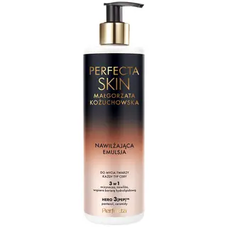 Perfecta Skin Małgorzata Kożuchowska Nawilżająca emulsja do mycia twarzy 3w1 z peptydami i prebiotykiem 300 ml
