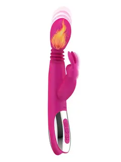 Heating Thrusting Vibrator Pink