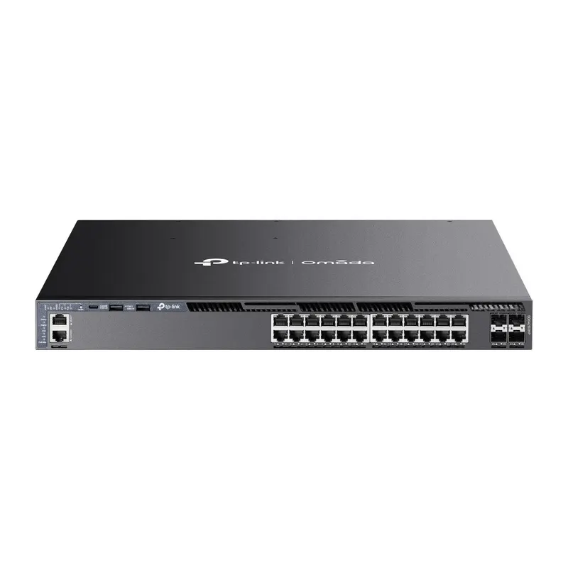 TP-LINK Przełącznik SG6428XHP switch zarządzalny 24 porty gigabitowe PoE+ 4 sloty SFP+ 10G