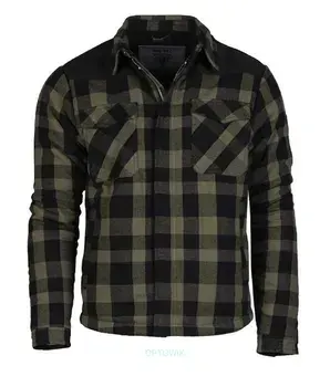 Mil-Tec Kurtka Drwala Lumber Jacket Czarny/Oliwkowy XL