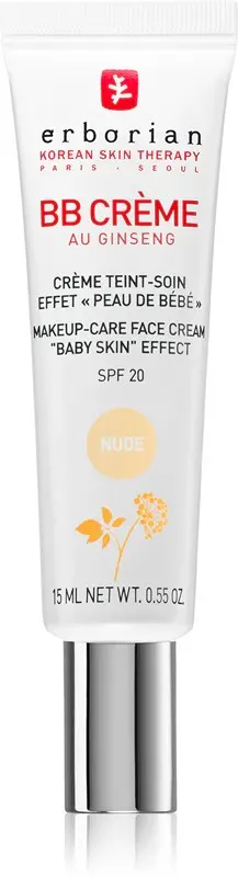 Erborian Lekki Krem BB do Twarzy z Filtrem SPF20 Nude 15ml