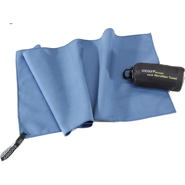 Cocoon Towel Ultralight, ręcznik z mikrofibry, fjordowy niebieski