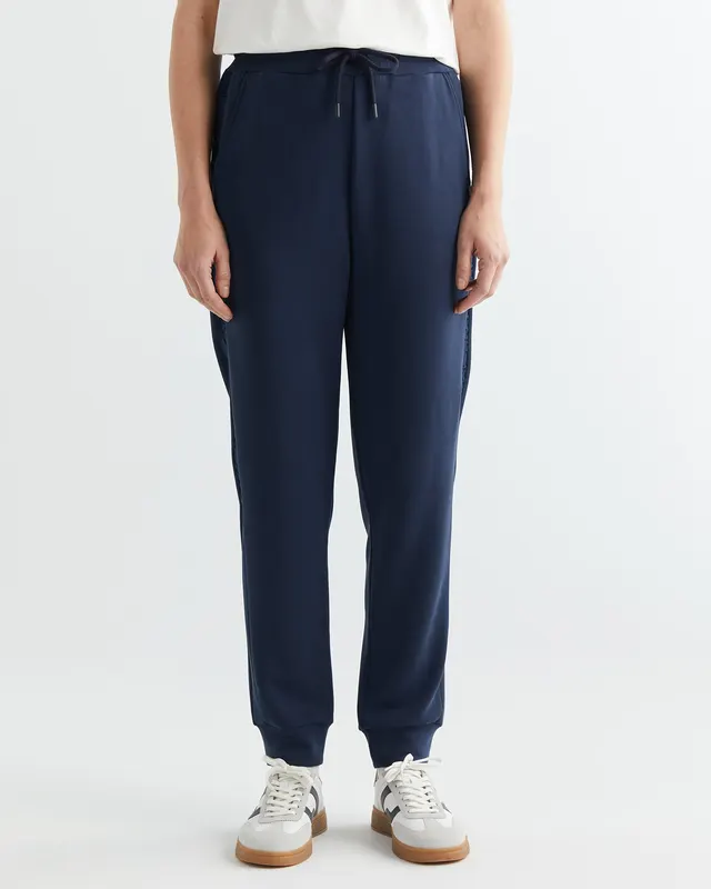 Gant Spodnie Dresowe Damskie Regular Fit Granatowe