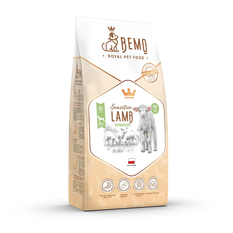 BEMO Sensitive Lamb Medium/Large Mono - sucha karma dla psa - 10kg