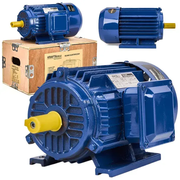 KRAFT SILNIK 3 FAZOWY ELEKTRYCZNY 1,5KW 1400R 380V TRÓJFAZOWY 1400RPM 1500W