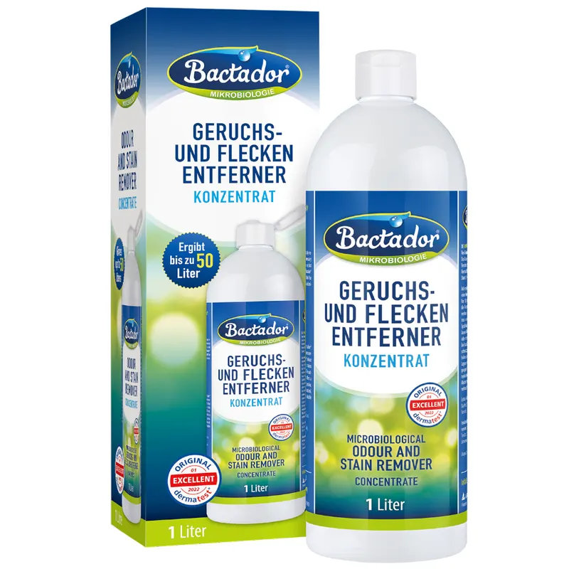 Bactador neutralizator zapachów i odplamiacz - 1 litr (koncentrat)